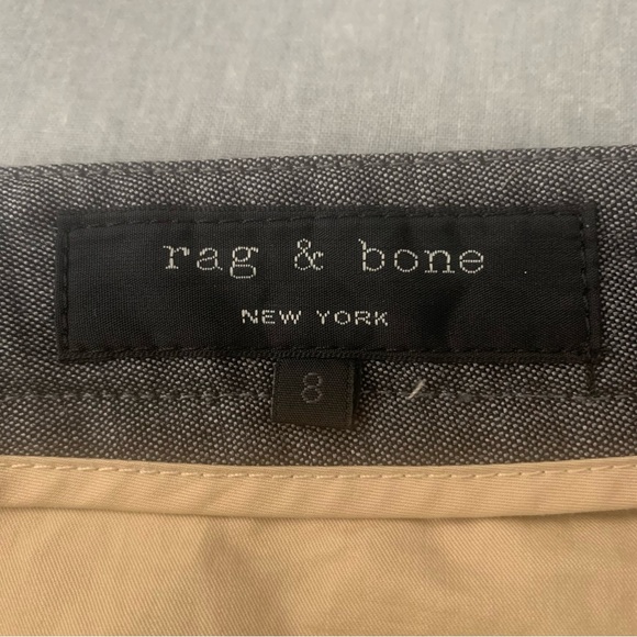RAG & BONE Wool Slim Leg Dress Pants Grey Size 8 - Picture 2 of 15